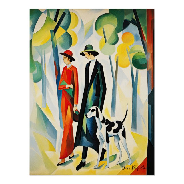 Dalmatian dog walking in the park 03 - Madeleine M Poster (Front)