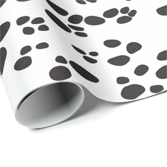 Dalmatian DOG | White & Back Wrapping Paper (Roll Corner)