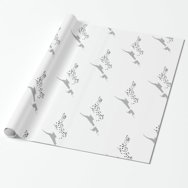 Dalmatian dog wrapping paper (Unrolled)