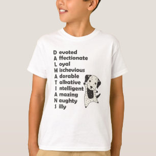 Dalmatian Dogs Characteristics Cute Dog T-Shirt