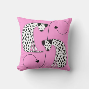 Dalmatian dogs Throw Pillow