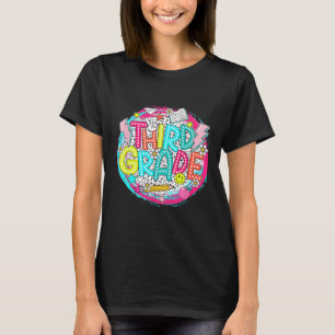 Dalmatian Dots Dream 3rd Team Third Grade Teacher T-Shirt