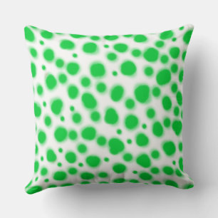 dalmatian dots green animal print spot cushion