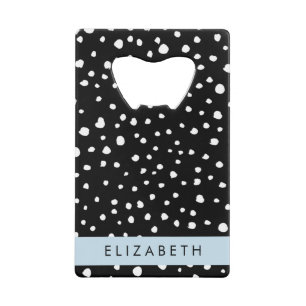 Dalmatian Dots, Spots, Black and White, Your Name