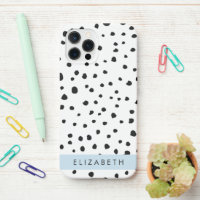 Dalmatian Dots, Spots, Black and White, Your Name