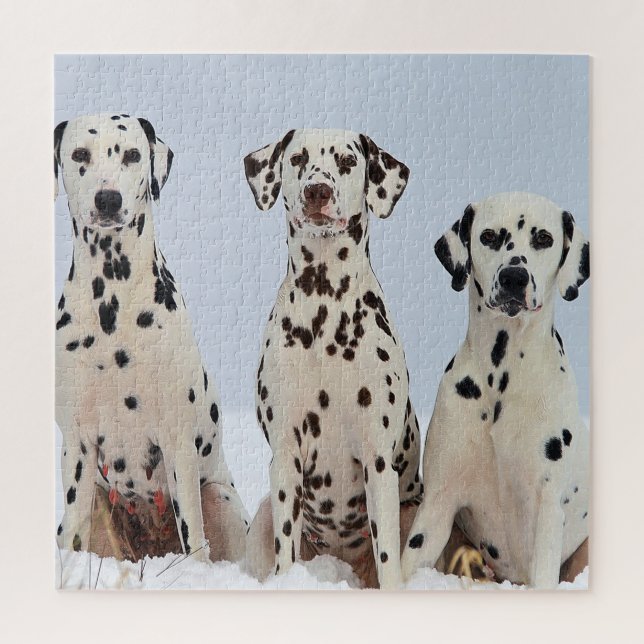 Dalmatian Family Portrait Jigsaw Puzzle (Vertical)