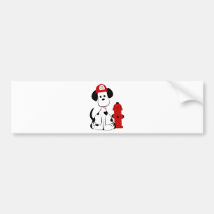 Dalmatian Fire Dog Bumper Sticker