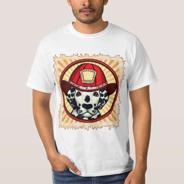 Dalmatian Firefighter  t-shirt (Front)