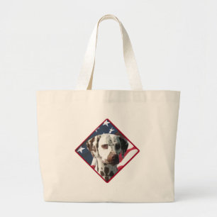 Dalmatian Flag 2 Large Tote Bag