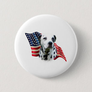 Dalmatian Flag 6 Cm Round Badge