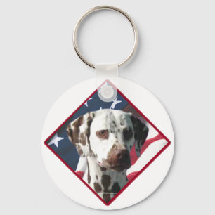 Dalmatian Flag Keychain