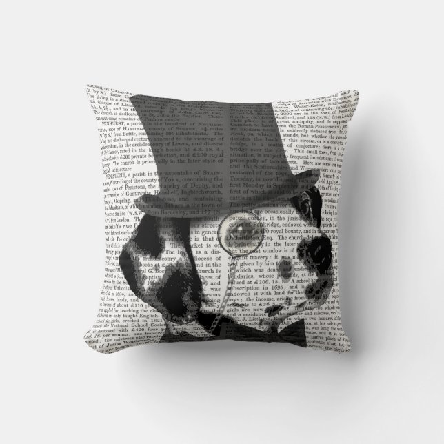 Dalmatian, Formal Hound and Hat Cushion (Front)