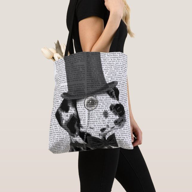 Dalmatian, Formal Hound and Hat Tote Bag (Close Up)