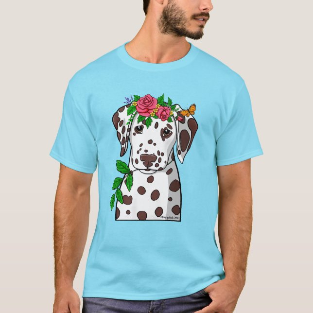 Dalmatian Garden Goddess T-Shirt (Front)
