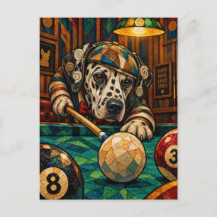 Dalmatian, Geometric Mosaic Postcard