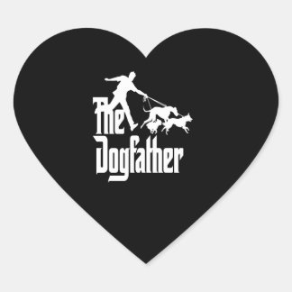 Dalmatian Gift | The Dog Father Heart Sticker