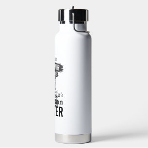 Dalmatian Glitter Funny Dog Hair Quote Design_1 Water Bottle