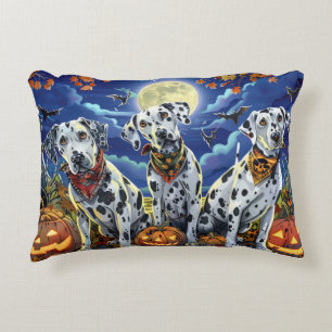 Dalmatian Halloween Spooky Decorative Cushion