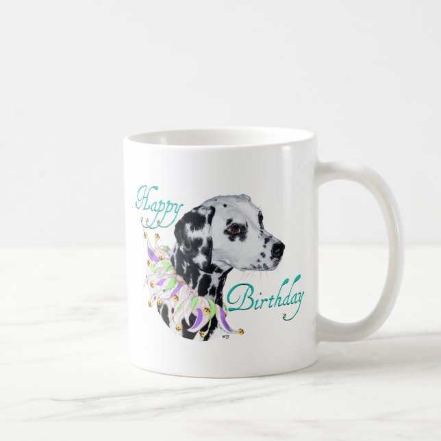 Dalmatian Happy Birthday Coffee Mug (Right)