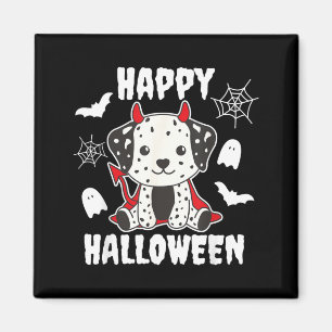 Dalmatian Happy Halloween Devil Dogs Magnet