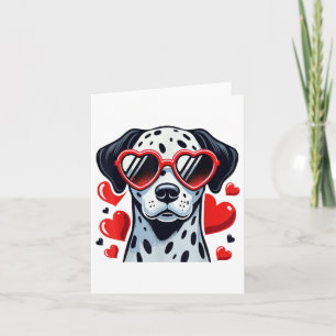 Dalmatian Heart Gles Cute Valentine’s Day Dog Love Card