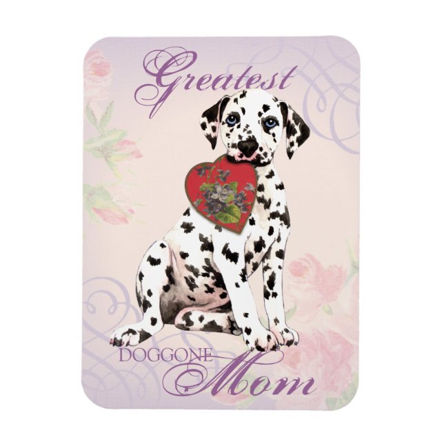 Dalmatian Heart Mum Magnet (Vertical)