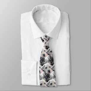 Dalmatian Heart Nose Tie