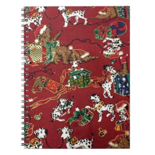 Dalmatian Holiday Print Spiral Notebook