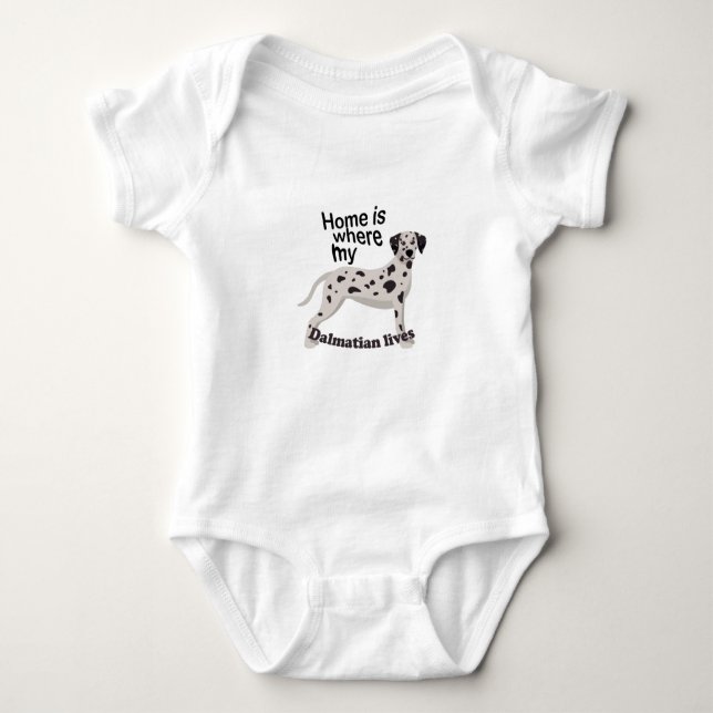 Dalmatian Home Baby Bodysuit (Front)
