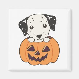 Dalmatian In Pumpkin Sweet Dogs Happy Halloween Ma Magnet