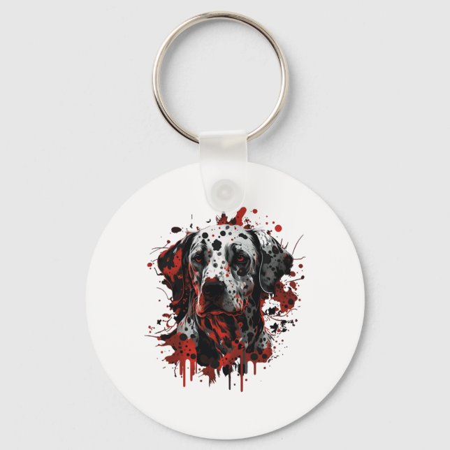 Dalmatian Key Ring (Front)