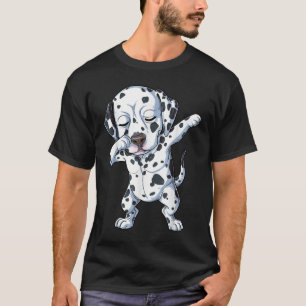 Dalmatian Kids Boys Dabbing Dog Lover Dab Dance Gi T-Shirt