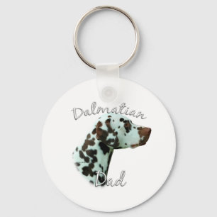 Dalmatian (liver) Dad 2 Key Ring