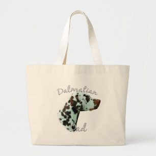 Dalmatian (liver) Dad 2 Large Tote Bag