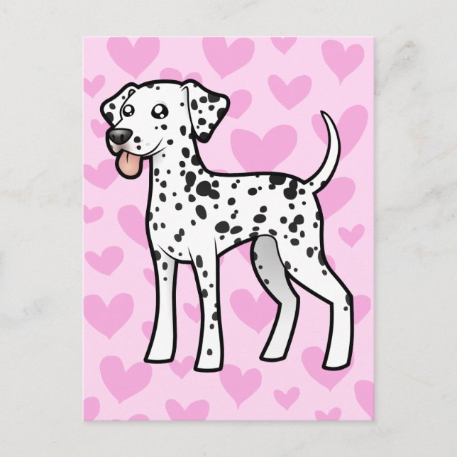 Dalmatian Love Postcard (Front)