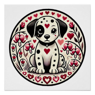 Dalmatian Love Poster
