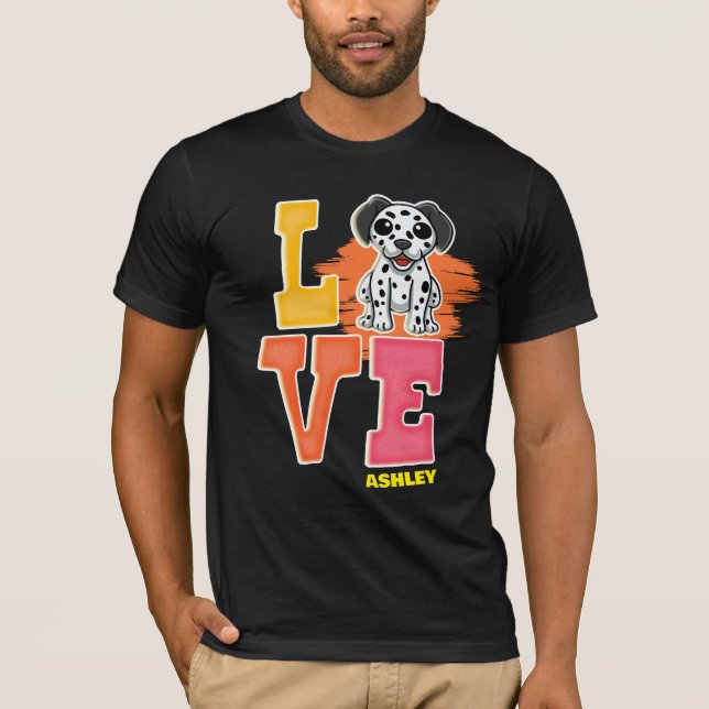 Dalmatian lovers cute colour T-Shirt (Front)