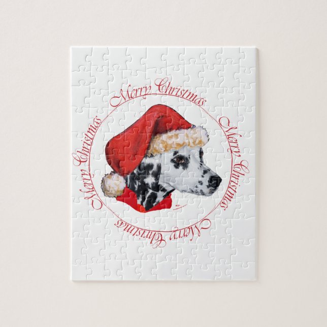 Dalmatian Merry Christmas Jigsaw Puzzle (Vertical)