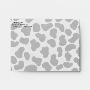 Dalmatian Monogrtam Black and White Prints Envelopes