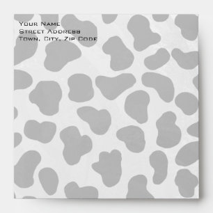 Dalmatian Monogrtam Black and White Prints Envelopes
