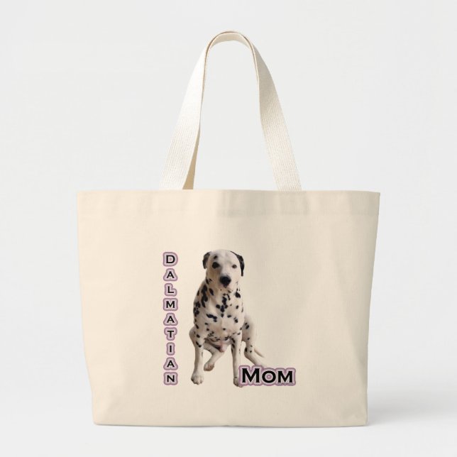 Dalmatian Mum 4 Large Tote Bag (Front)