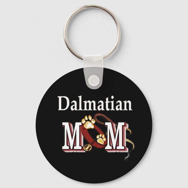 Dalmatian Mum Darks Key Ring (Front)