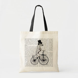 Dalmatian on Bicycle 2 Tote Bag