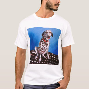 Dalmatian on spotty cushion 2011 T-Shirt