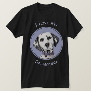 Dalmatian Painting - Cute Original Dog Art T-Shirt