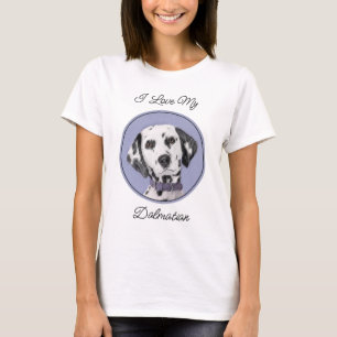 Dalmatian Painting - Cute Original Dog Art T-Shirt