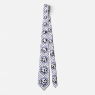 Dalmatian Painting - Cute Original Dog Art Tie