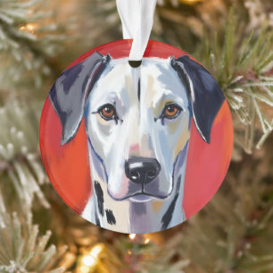 Dalmatian Painting Dog Pet Ornament