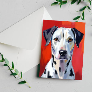 Dalmatian Painting Dog Pet Postcard