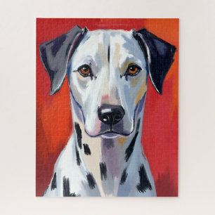Dalmatian Painting Dog Pet Watercolor Jigsaw Puzzle